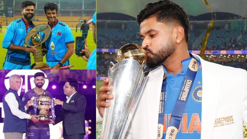 ಝೀರೋದಿಂದ ಹೀರೋ ಆದ ಶ್ರೇಯಸ್ ಅಯ್ಯರ್ – ಒಂದೇ ವರ್ಷದಲ್ಲಿ 5 ಟ್ರೋಫಿ ಗೆಲುವು