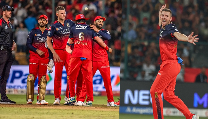 4 ಓವರ್.. 14 ಡಾಟ್ಸ್.. 4 ವಿಕೆಟ್.. ಹಳಿ ತಪ್ಪಿದ್ದ RCB ಗೆಲ್ಲಿಸಿದ್ದೇ JOSH – ಗೇಮ್ ಚೇಂಜರ್ ಹೇಜಲ್ ವುಡ್