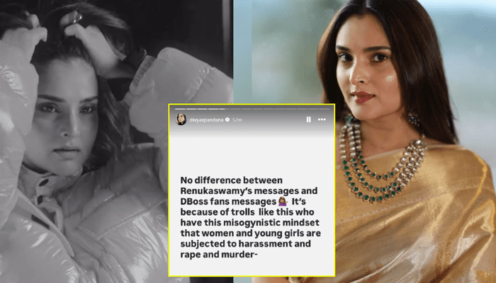 ದರ್ಶನ್‌ ಫ್ಯಾನ್ಸ್ ವಿರುದ್ಧ ಮತ್ತೆ ಸಿಡಿದೆದ್ದ ನಟಿ ರಮ್ಯಾ – ಫ್ಯಾನ್ಸ್‌ ಮೆಸೇಜ್‌ಗೂ, ಸ್ವಾಮಿ ಮೆಸೇಜ್‌ಗೂ ವ್ಯತ್ಯಾಸವಿಲ್ಲ ಎಂದ ಮೋಹಕತಾರೆ