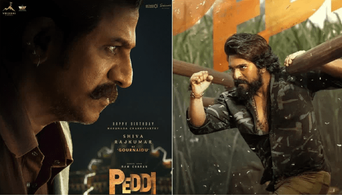 ಉಗ್ರ ನೋಟ, ದಪ್ಪ ಮೀಸೆ..  ರಗಡ್ ಲುಕ್‌ನಲ್ಲಿ ಶಿವಣ್ಣ – ಪೆದ್ದಿ ಚಿತ್ರದ ಶಿವರಾಜ್‌ ಕುಮಾರ್‌ ಲುಕ್ ಔಟ್!