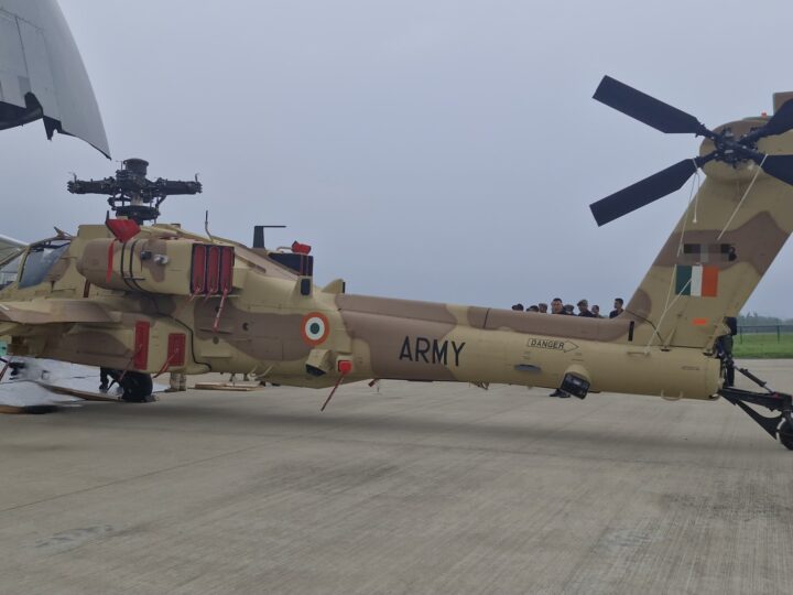 ಇಂಡಿಯನ್ ಆರ್ಮಿಗೆ ಆನೆ ಬಲ – ಭಾರತೀಯ ಸೇನೆಗೆ ಸೇರಿದ ಅಮೆರಿಕದ 3 ಅಪಾಚೆ ಕಾಂಬಾಟ್ ಚಾಪರ್