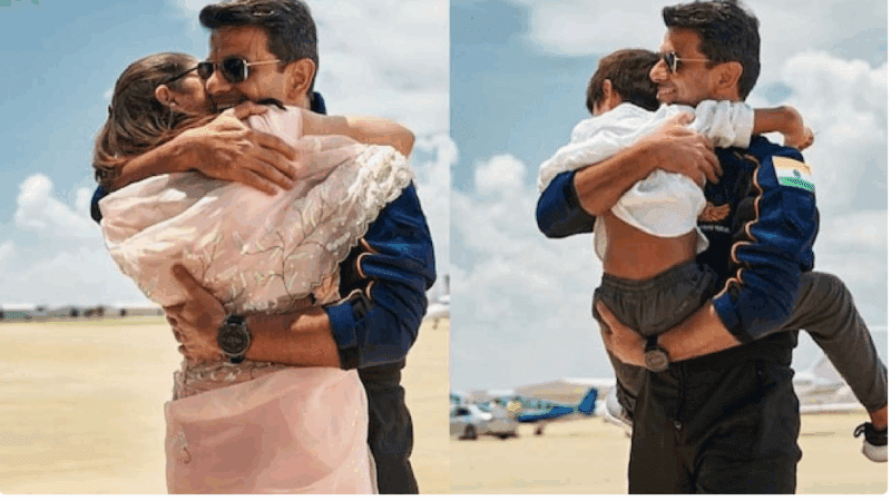 2  ತಿಂಗಳ ಬಳಿಕ ಭೇಟಿ – ಹೆಂಡತಿಗೆ, ಮಗನಿಗೆ ಪ್ರೀತಿಯ ಅಪ್ಪುಗೆ ಕೊಟ್ಟ ಶುಭಾಂಶು ಶುಕ್ಲಾ