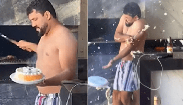 ಬರ್ತ್‌ಡೇ ಸೆಲೆಬ್ರೇಷನ್ ವೇಳೆ ಕೇಕ್‌ ಬ್ಲಾಸ್ಟ್!‌ – ಅಬ್ಬಬ್ಬಾ.. ಭಯಾನಕ ವಿಡಿಯೋ ವೈರಲ್!‌