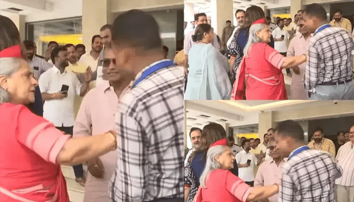 ಸೆಲ್ಫಿ ತೆಗೆದುಕೊಳ್ಳಲು ಬಂದ ವ್ಯಕ್ತಿಯನ್ನ ಜೋರಾಗಿ ತಳ್ಳಿದ ಜಯಾ ಬಚ್ಚನ್‌!