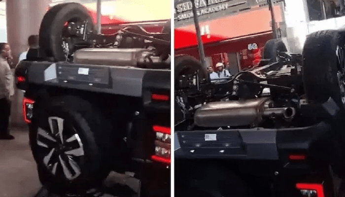 ಅಯ್ಯಯ್ಯೋ.. ನಿಂಬೆ ಹಣ್ಣಿನ ಮೇಲೆ ಥಾರ್‌ ಹತ್ತಿಸಲು ಹೋಗಿ ಆಕ್ಸಿಲರೇಟರ್ ಒತ್ತಿದ ಮಹಿಳೆ!