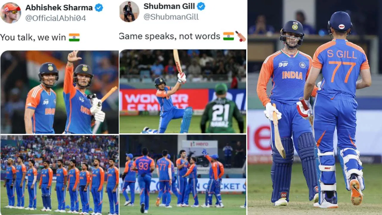 ಕೆಣಕಿದ ಹ್ಯಾರಿಸ್ ನೀರಿಳಿಸಿದ ಅಭಿಷೇಕ್ – ಗನ್ ಫೈರ್ ಬಿಲ್ಡಪ್.. ಫರ್ಹಾನ್ ರೋಸ್ಟ್ಕೊಹ್ಲಿ ಕೊಹ್ಲಿ ಕೂಗಿಗೆ ಪಾಕ್ ಶೇಕ್ ಶೇಕ್