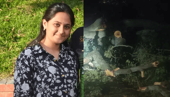 ಬೆಂಗಳೂರಿನಲ್ಲಿ ಮಳೆಗೆ ಮತ್ತೊಂದು ಬಲಿ! – ಮರದ ಕೊಂಬೆ ಬಿದ್ದು ಯುವತಿ ಸಾವು