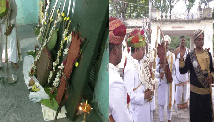 ನಾಡಿನಾದ್ಯಂತ ಆಯುಧಪೂಜೆ, ಮಹಾನವಮಿ ಸಂಭ್ರಮ – ಮೈಸೂರು ಅಂಬಾವಿಲಾಸ ಅರಮನೆಯಲ್ಲಿ ನೆರವೇರಿದ ಆಯುಧಪೂಜೆ