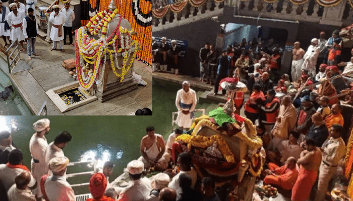 ತಲಕಾವೇರಿಯಲ್ಲಿ ತೀರ್ಥೋದ್ಭವ – ತೀರ್ಥಸ್ವರೂಪಿಣಿಯಾಗಿ ಭಕ್ತರಿಗೆ ದರುಶನ ನೀಡಿದ ಕಾವೇರಿ!