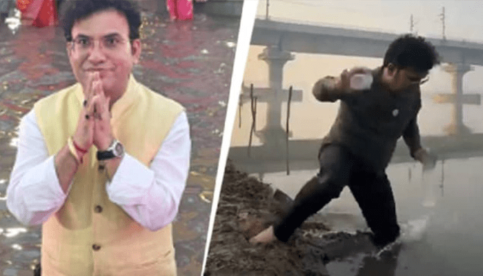 ರೀಲ್ಸ್‌ ಮಾಡಲು ಹೋಗಿ ಯಮುನಾ ನದಿಗೆ ಬಿದ್ದ ಬಿಜೆಪಿ ಶಾಸಕ! – ಆಮೇಲೆ ಏನಾಯ್ತು?