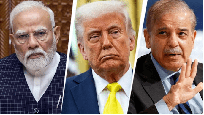 ಪಾಕ್ ಪ್ರಧಾನಿ ಮುಂದೆ  ಭಾರತ & ಮೋದಿಯನ್ನ ಹೊಗಳಿದ ಟ್ರಂಪ್