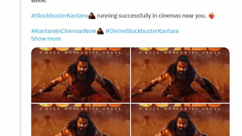 8 ದಿನದಲ್ಲಿ 509 ಕೋಟಿ ಕಲೆಕ್ಷನ್  ಮಾಡಿದ  ಕಾಂತಾರ 1 – KGF, ಕಾಂತಾರ ದಾಖಲೆ ಉಡೀಸ್