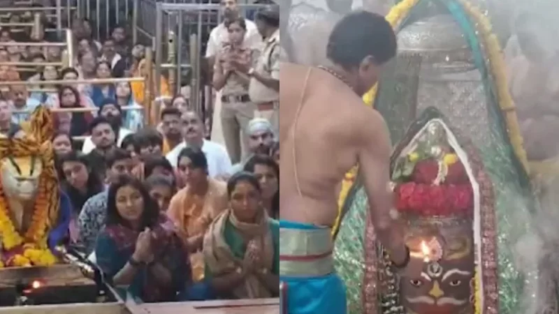 ವಿಶ್ವಕಪ್‌ನಲ್ಲಿ ಭಾರತ ಮಹಿಳಾ ತಂಡಕ್ಕೆ ಸತತ ಸೋಲು –  ಮಹಾಕಾಳೇಶ್ವರ ದೇವಸ್ಥಾನದಲ್ಲಿ ವಿಶೇಷ ಪೂಜೆ