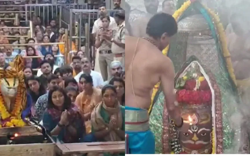 ವಿಶ್ವಕಪ್‌ನಲ್ಲಿ ಭಾರತ ಮಹಿಳಾ ತಂಡಕ್ಕೆ ಸತತ ಸೋಲು –  ಮಹಾಕಾಳೇಶ್ವರ ದೇವಸ್ಥಾನದಲ್ಲಿ ವಿಶೇಷ ಪೂಜೆ