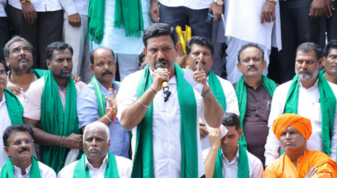 ಸರ್ಕಾರ ಸುಮ್ಮನಿದ್ರೆ ರೈತರ ಕಿಚ್ಚು ಇಡೀ ರಾಜ್ಯ ವ್ಯಾಪಿಸುತ್ತೆ – ಬಿವೈ ವಿಜಯೇಂದ್ರ