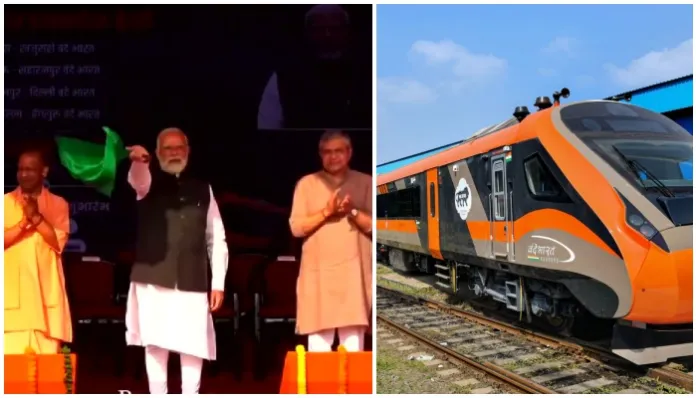 ನಾಲ್ಕು ಹೊಸ ವಂದೇ ಭಾರತ್ ಎಕ್ಸ್‌ಪ್ರೆಸ್ ರೈಲುಗಳಿಗೆ ಮೋದಿಯಿಂದ ಹಸಿರು ನಿಶಾನೆ