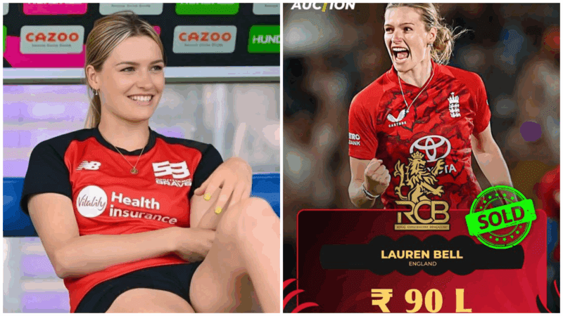 RCB ಫ್ಯಾನ್ಸ್ ನಿದ್ದೆಗೆಡಿಸಿದ ಇಂಗ್ಲೆಂಡ್ ಸುಂದರಿ – ಲಾರೆನ್ ಬೆಲ್ ಈಗ WPLನ ಹೊಸ ಕ್ರಶ್