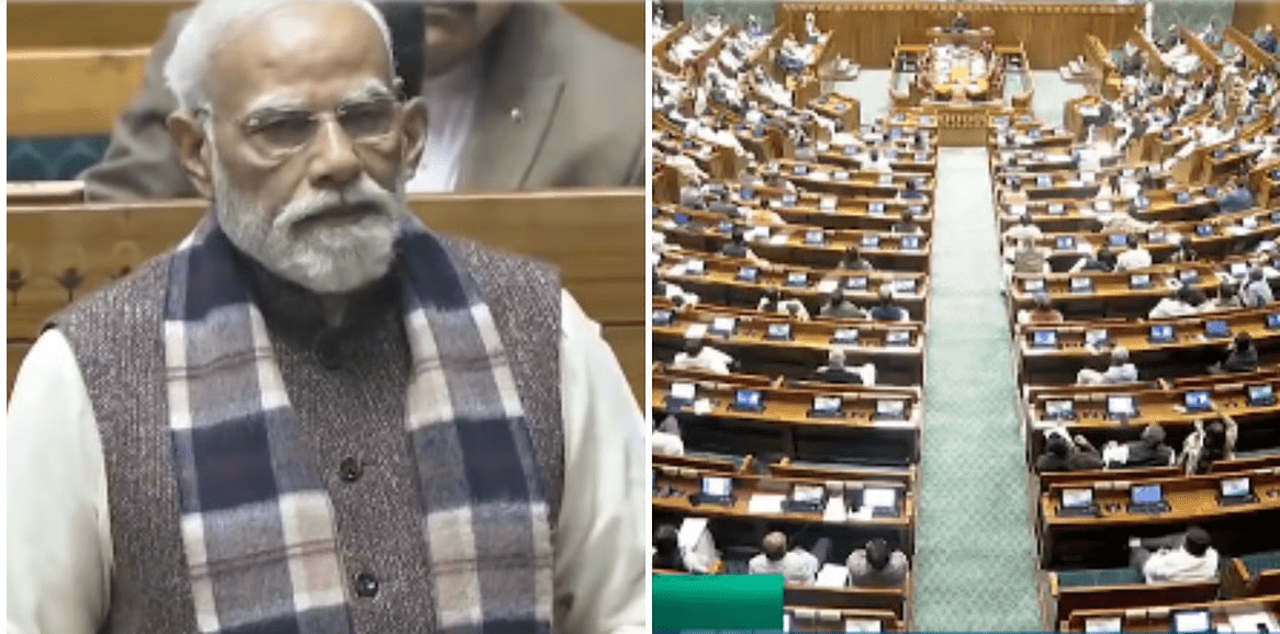 ಕಾಂಗ್ರೆಸ್ ಮತ್ತು ನೆಹರು ವಂದೇ ಮಾತರಂಗೆ ಅನ್ಯಾಯ ಮಾಡಿದರು –  ಲೋಕಸಭೆಯಲ್ಲಿ ಗುಡುಗಿದ ನರೇಂದ್ರ ಮೋದಿ