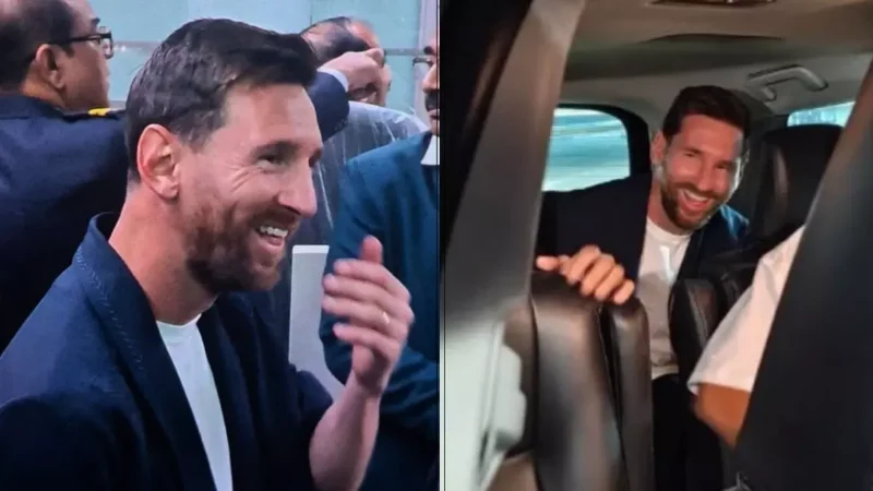 ಭಾರತಕ್ಕೆ ಬಂದ ಲಿಯೋನೆಲ್ ಮೆಸ್ಸಿ – ಪುಟ್ಬಾಲ್ ತಾರೆ ಎಂಟ್ರಿ ವೇಳೆ ಫ್ಯಾನ್ಸ್ ಸಂಭ್ರಮ ಹೇಗಿತ್ತು ನೋಡಿ