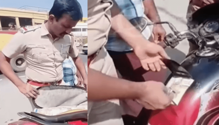 ಅಬ್ಬಬಾ.. ಬೈಕ್‌ ಸೀಟ್‌ನಲ್ಲಿತ್ತು  57 ಲಕ್ಷ ಹಣ! – ಸ್ಮಗ್ಲರ್‌ ಪ್ಲ್ಯಾನ್‌ಗೆ ಪೊಲೀಸರೇ ಶಾಕ್!‌