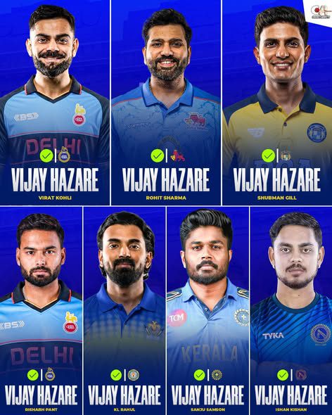 VHTಯಲ್ಲಿ ಗಿಲ್ ಅದೃಷ್ಟ ಪರೀಕ್ಷೆ – ರಾಹುಲ್, ಜಡ್ಡು ಬೆನ್ನು ಬಿದ್ದ BCCIಡೊಮೆಸ್ಟಿಕ್ ಟೆಸ್ಟ್ ನಲ್ಲಿ ಯಾರೆಲ್ಲಾ ಪಾಸ್?