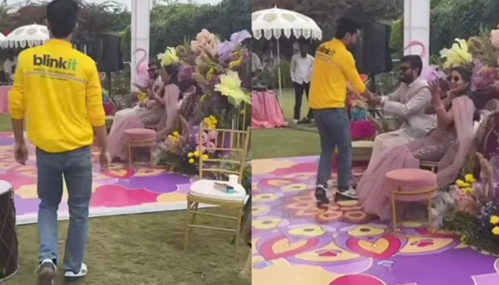 ಅರಶಿನ ಶಾಸ್ತ್ರಕ್ಕೆ ಡ್ರೆಸ್‌ಕೋಡ್!‌ – ಹಳದಿ ಕಲರ್‌ ಡ್ರೆಸ್‌ ಹಾಕು ಅಂದಿದ್ದಕ್ಕೆ ಬ್ಲಿಂಕಿಟ್‌ ಟೀಶರ್ಟ್‌ ಧರಿಸಿ ಬಂದ ಸ್ನೇಹಿತ!