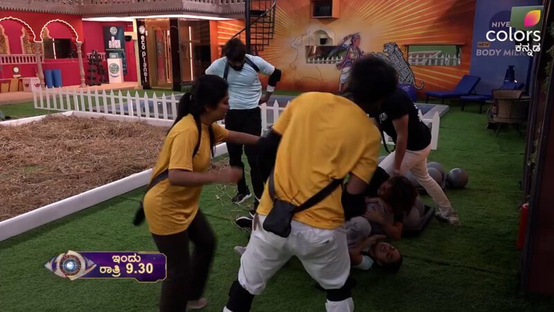 ಗೆಲ್ಲೋಕೆ ಗಿಲ್ಲಿ ಮೋಸದಾಟ?  ರಾಶಿಕಾ ಕಾಲೆಳೆದು ಬೀಳಿಸಿದ ಗಿಲ್ಲಿ!ಕಾಲು ಎಳೆದಿದ್ದಾ? ಕಾಲು ಹಿಡಿದಿದ್ದಾ?