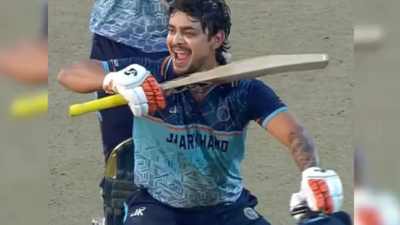 ವಿಜಯ ಹಝಾರೆ ಟೂರ್ನಿಯಲ್ಲಿ ಇಶಾನ್ ಕಿಶನ್ ಸಿಡಿಲಬ್ಬ -33 ಎಸೆತಗಳಲ್ಲಿ ಭರ್ಜರಿ ಶತಕ