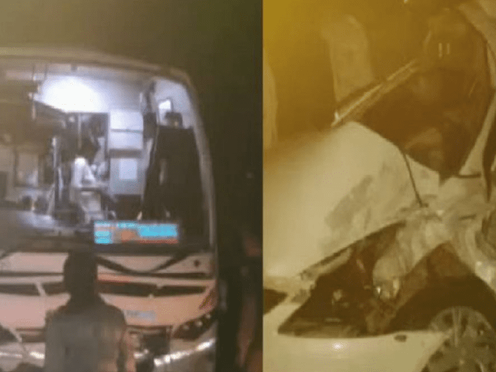 ಖಾಸಗಿ ಬಸ್ ಆಯ್ತು ಈಗ ಸರ್ಕಾರಿ ಬಸ್ ಸರದಿ – ತೀರ್ಥಹಳ್ಳಿಯಲ್ಲಿ KSRTC ಬಸ್ ಡಿಕ್ಕಿಗೆ 3 ಬ*ಲಿ!