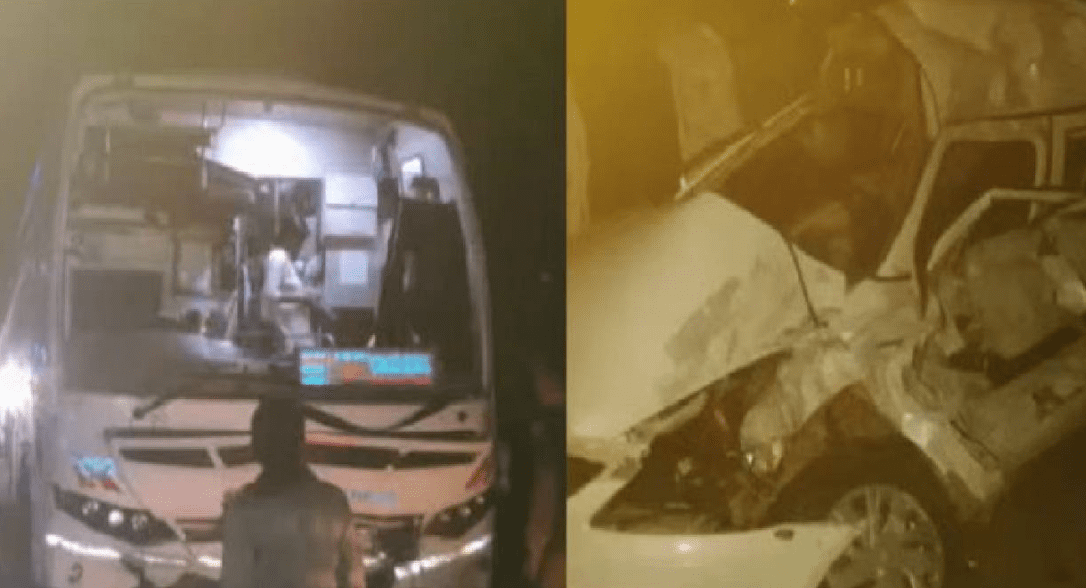 ಖಾಸಗಿ ಬಸ್ ಆಯ್ತು ಈಗ ಸರ್ಕಾರಿ ಬಸ್ ಸರದಿ – ತೀರ್ಥಹಳ್ಳಿಯಲ್ಲಿ KSRTC ಬಸ್ ಡಿಕ್ಕಿಗೆ 3 ಬ*ಲಿ!