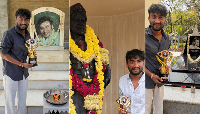 ಅಂಬಿ, ವಿಷ್ಣು, ಅಣ್ಣಾವ್ರ ಆಶೀರ್ವಾದ ಪಡೆದ ಗಿಲ್ಲಿ! – ಚಂದನವನ ದಿಗ್ಗಜರ ಪುಣ್ಯಭೂಮಿಯಲ್ಲಿ ಬಿಗ್‌ಬಾಸ್‌ ವಿನ್ನರ್‌!