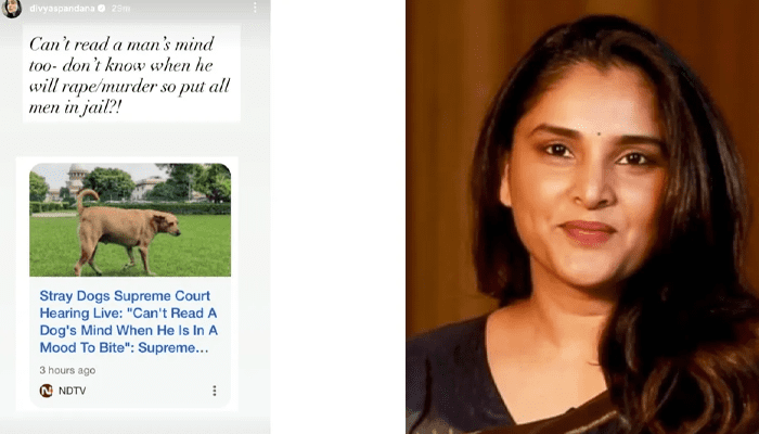 ಪುರುಷ ಯಾವಾಗ ಅ*ತ್ಯಾಚಾರ ಮಾಡ್ತಾನೋ ಗೊತ್ತಿಲ್ಲ.. ಎಲ್ಲ ಪುರುಷರನ್ನ ಜೈಲಿಗೆ ಹಾಕಿ ಎಂದ ನಟಿ ರಮ್ಯಾ!