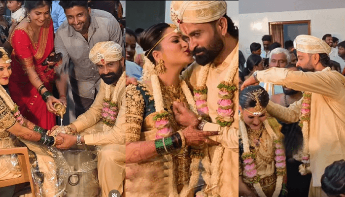 ಮಂಜುನಾಥನ ಸನ್ನಿಧಿಯಲ್ಲಿ ಉಗ್ರಂ ಮಂಜು ಕಲ್ಯಾಣ! – ಸಂಧ್ಯಾ ದಾಂಪತ್ಯ ಜೀವನಕ್ಕೆ ಕಾಲಿಟ್ಟ ಉಗ್ರಂ ಮಂಜು