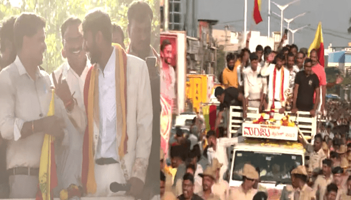 ಬಿಗ್‌ಬಾಸ್‌ ಕಪ್‌ ಗೆದ್ದ ಗಿಲ್ಲಿಗೆ ಹುಟ್ಟೂರಲ್ಲಿ ಭವ್ಯ ಸ್ವಾಗತ! – ಮಳವಳ್ಳಿಯಲ್ಲಿ ಭರ್ಜರಿ ರೋಡ್​ ಶೋ!