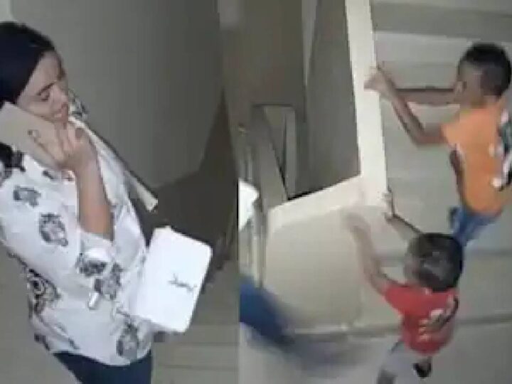 ಮೊಬೈಲ್‌ನಲ್ಲಿ ಮಾತನಾಡುತ್ತಾ ಮಗುವಿಗೆ ಕಾಲಿನಿಂದ ಒದ್ದ ತಾಯಿ – ವಿಡಿಯೋ ವೈರಲ್‌, ಹೆಚ್ಚಾಯ್ತು ಆಕ್ರೋಶ