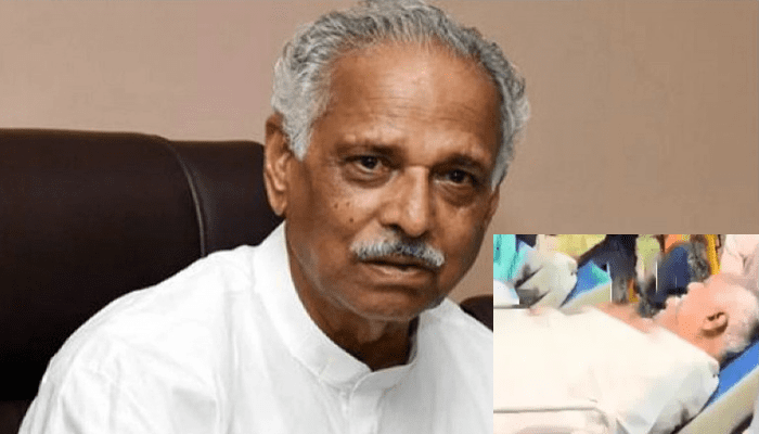 ಮಾರಿಕಾಂಬೆ ದೇವಿ ದರ್ಶನಕ್ಕೆ ತೆರಳಿದ್ದಾಗ ಕುಸಿದು ಬಿದ್ದ ಮಾಜಿ ಸಚಿವ! – ಕಾಗೋಡು ತಿಮ್ಮಪ್ಪ ಆಸ್ಪತ್ರೆಗೆ ದಾಖಲು!