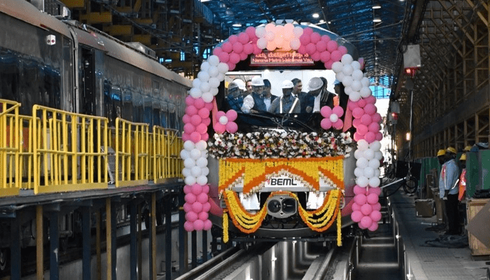 ನಮ್ಮ ಮೆಟ್ರೋ ಪ್ರಯಾಣಿಕರಿಗೆ ಗುಡ್‌ನ್ಯೂಸ್‌! – ಪಿಂಕ್ ಲೈನ್ ಮೆಟ್ರೋಗೆ ಬಂತು ಇನ್ನೊಂದು ರೈಲು