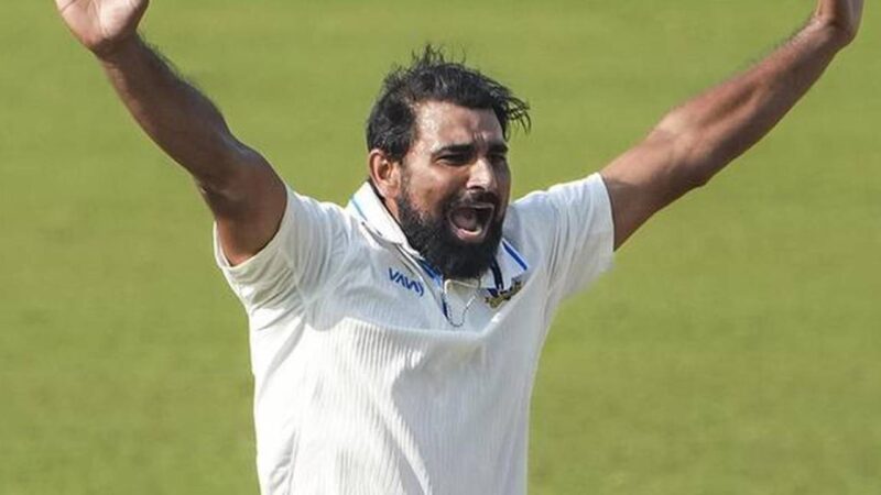 ರಣಜಿ ಟೂರ್ನಿಯ ಸೆಮಿಫೈನಲ್ ಶಮಿ ಬೆಂಕಿ ಬೌಲಿಂಗ್‌ – ಒಂದೇ ಪಂದ್ಯದಲ್ಲಿ 8 ವಿಕೆಟ್