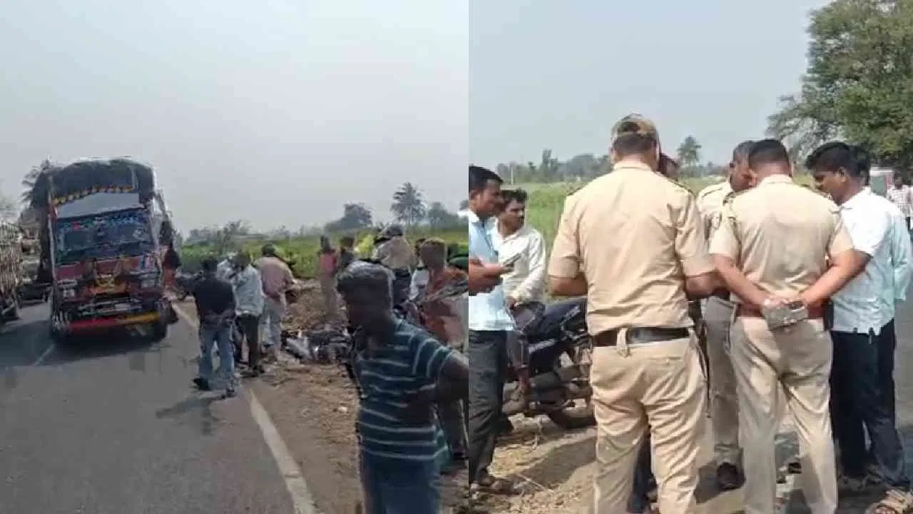 ಲಾರಿ ಮತ್ತು ಬೈಕ್ ಡಿಕ್ಕಿ –  ಗಂಡ, ಹೆಂಡತಿ, ಮಗು ಸ್ಥಳದಲ್ಲೇ ಸಾ*ವು