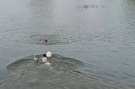 ಕಾವೇರಿ ನದಿಯಲ್ಲಿ ಕಾಲು ಜಾರಿ ಬಿದ್ದ ವ್ಯಕ್ತಿ – ಮುಳುಗುತ್ತಿದ್ದವನನ್ನು ಬಕೆಟ್ ಹಿಡಿದು ರಕ್ಷಿಸಿದ ಧೈರ್ಯವಂತ