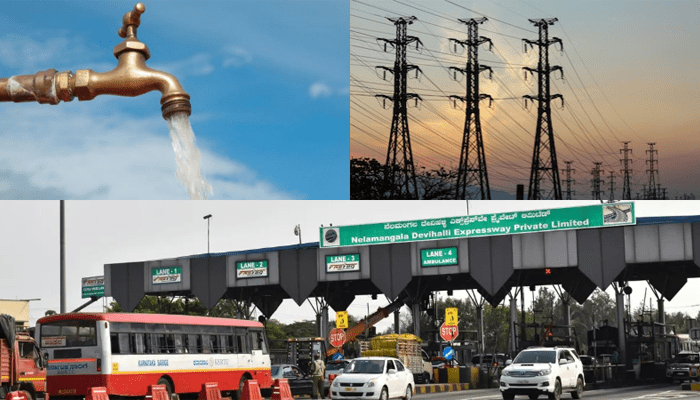 ಏಪ್ರಿಲ್ 1ರಿಂದ ಜನಸಾಮಾನ್ಯರಿಗೆ ಬೆಲೆ ಏರಿಕೆ ಶಾಕ್! – ನೀರು, ವಿದ್ಯುತ್, ಟೋಲ್ ದರ ಏರಿಕೆ!