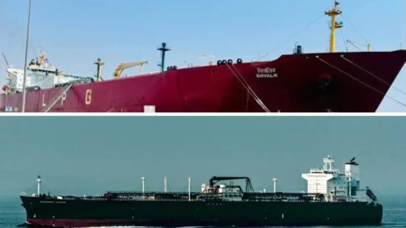 ಹಾರ್ಮುಜ್ ಜಲಸಂಧಿ ದಾಟಿ ಭಾರತಕ್ಕೆ ಬರುತ್ತಿವೆ ಎರಡು LPG  ಹಡಗು – ಭಾರತಕ್ಕೆ ದೊಡ್ಡ ಜಯ