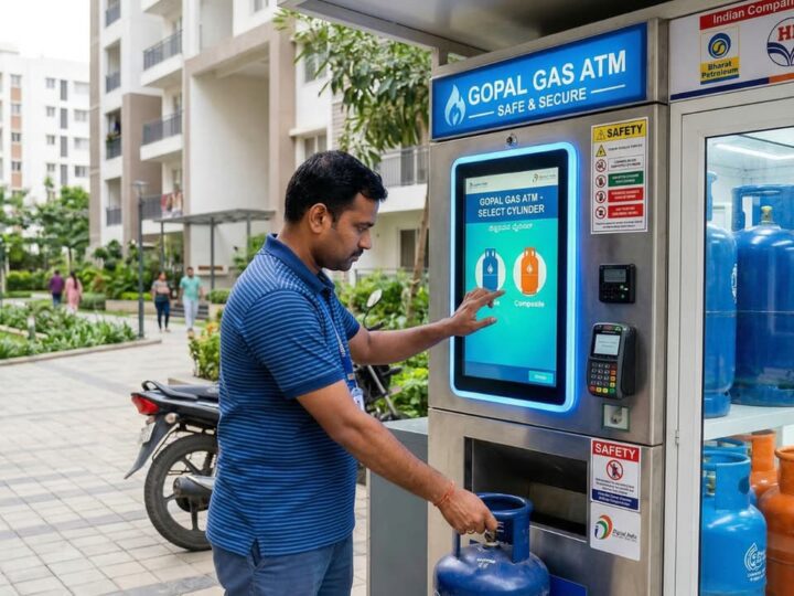 ಬುಕಿಂಗ್, ಡೆಲಿವರಿ ಟೆನ್ಷನ್ ಬಿಟ್ಟಾಕಿ.. 2 ನಿಮಿಷದಲ್ಲೇ ಸಿಗುತ್ತೆ ಗ್ಯಾಸ್ – ಇನ್ಮುಂದೆ ATMನಲ್ಲೇ ಲಭ್ಯ ಎಲ್ ಪಿಜಿ ಸಿಲಿಂಡರ್!