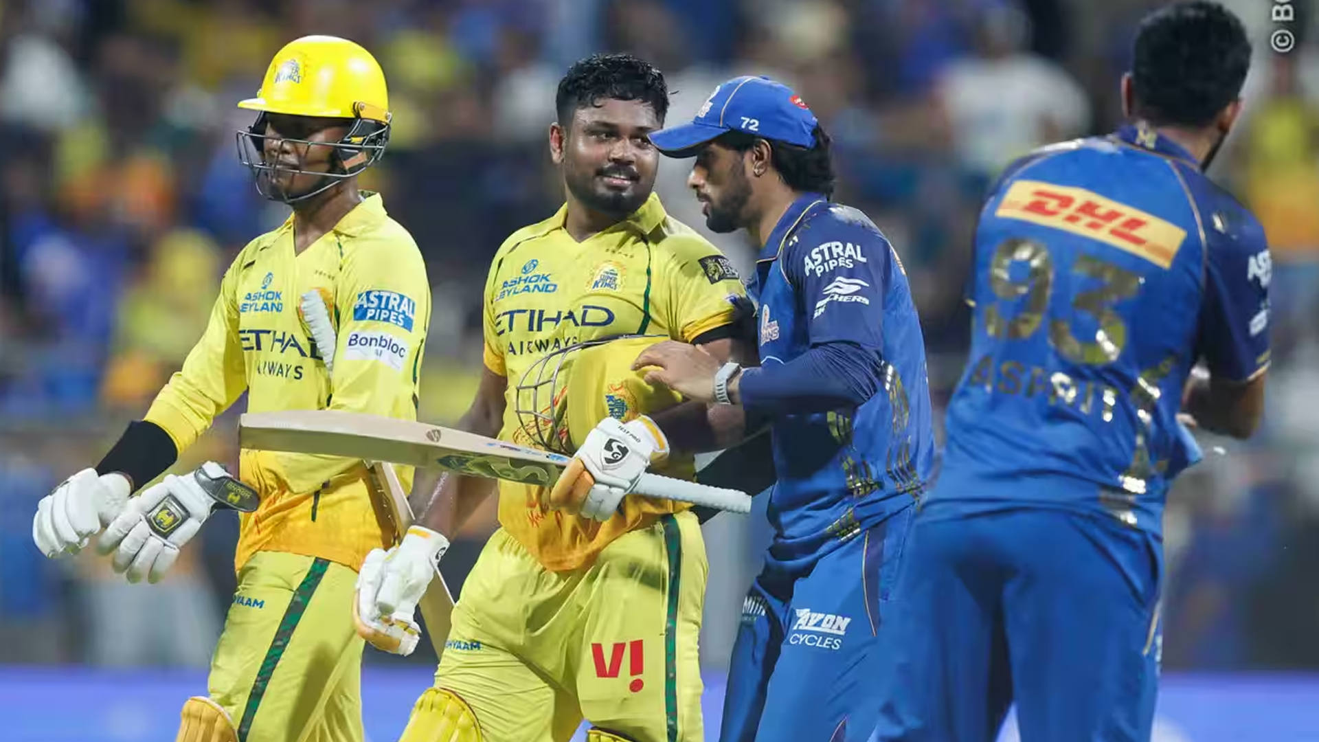ಸಂಜು ಸುನಾಮಿಗೆ ಕೊಚ್ಚಿ ಹೋದ MI – 99 ರನ್ ಗೆದ್ದು 103 ರನ್ ಸೋಲುHITಮ್ಯಾನ್ ಇಲ್ಲದ ಮುಂಬೈ ಡಮ್ಮಿನಾ?