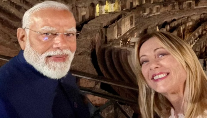 ಇಟಲಿಯಲ್ಲೂ ಪ್ರಧಾನಿ ಮೋದಿ ಹವಾ! – ವೆಲ್‌ಕಮ್ ಟು ರೋಮ್ ಮೈ ಫ್ರೆಂಡ್ ಎಂದು ಸ್ವಾಗತ ಕೋರಿದ ಜಾರ್ಜಿಯಾ ಮೆಲೋನಿ!