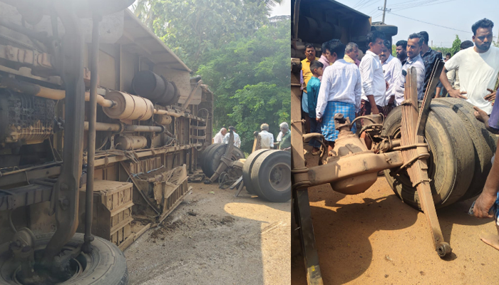 ಆ್ಯಕ್ಸಲ್ ತುಂಡಾಗಿ ಸರ್ಕಾರಿ ಬಸ್‌ ಪಲ್ಟಿ! – ವಿದ್ಯಾರ್ಥಿ ಸಾವು.. 20ಕ್ಕೂ ಹೆಚ್ಚು ಮಂದಿ ಸ್ಥಿತಿ ಗಂಭೀರ!