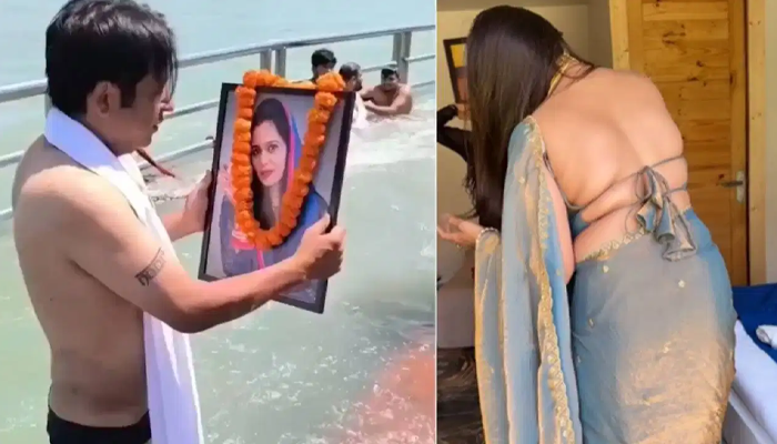 ಅರೆಬರೆ ಬಟ್ಟೆಯಲ್ಲಿ ರೀಲ್ಸ್‌ ಮಾಡಿದ ಹೆಂಡ್ತಿ! – ಬದುಕಿದ್ದಾಗಲೇ ಪತ್ನಿಗೆ ಪಿಂಡಪ್ರದಾನ ಮಾಡಿದ ಗಂಡ
