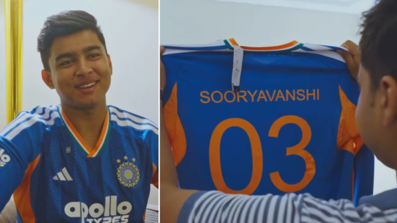 ಸೂರ್ಯವಂಶಿ ಜೆರ್ಸಿ ನಂ.3 – ವೈಭವ್ ಈಗ ಟೀಂ IND ಪ್ಲೇಯರ್ಕನ್ನಡಿಗನ ಕೈಯಿಂದ್ಲೇ ಕನಸು ನನಸು!