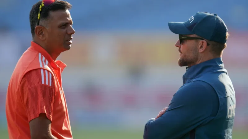 ಇಂಗ್ಲೆಂಡ್ ಟೆಸ್ಟ್ ತಂಡದ ಕೋಚ್ ಹುದ್ದೆಗೆ  ಬ್ರೆಂಡನ್ ಮೆಕಲಮ್ ರಾಜೀನಾಮೆ – ENG ಕೋಚ್ ಆಗ್ತಾರಾ ರಾಹುಲ್ ದ್ರಾವಿಡ್?