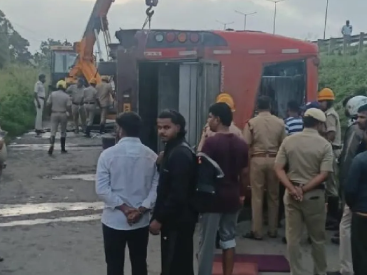 ಗೋವಾದಿಂದ ಬೆಂಗಳೂರಿಗೆ ಬರ್ತಿದ್ದ ಬಸ್ ಭೀಕರ ಅ*ಪಘಾತ – ಒರ್ವ ಸಾ*ವು, 20 ಮಂದಿಗೆ ಗಂಭೀರ ಗಾಯ